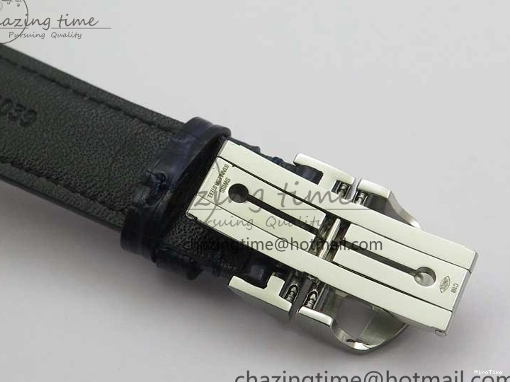 MIROTIME 0411 Packable Portuguese IW358304 ZF 1:1 Best Edition SS White Dial Blue Markers on Leather Strap A 7079